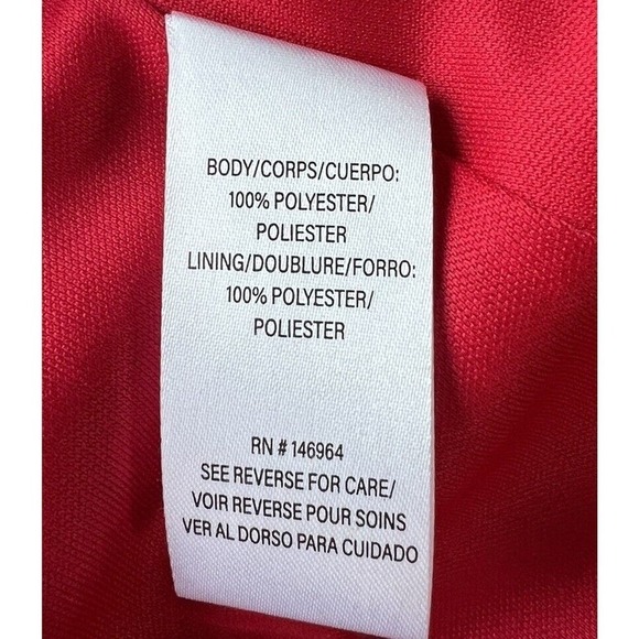 NWT Julia Jordon Red Pink Floral Long Sleeve Dress SZ 12 knee length - Picture 11 of 12